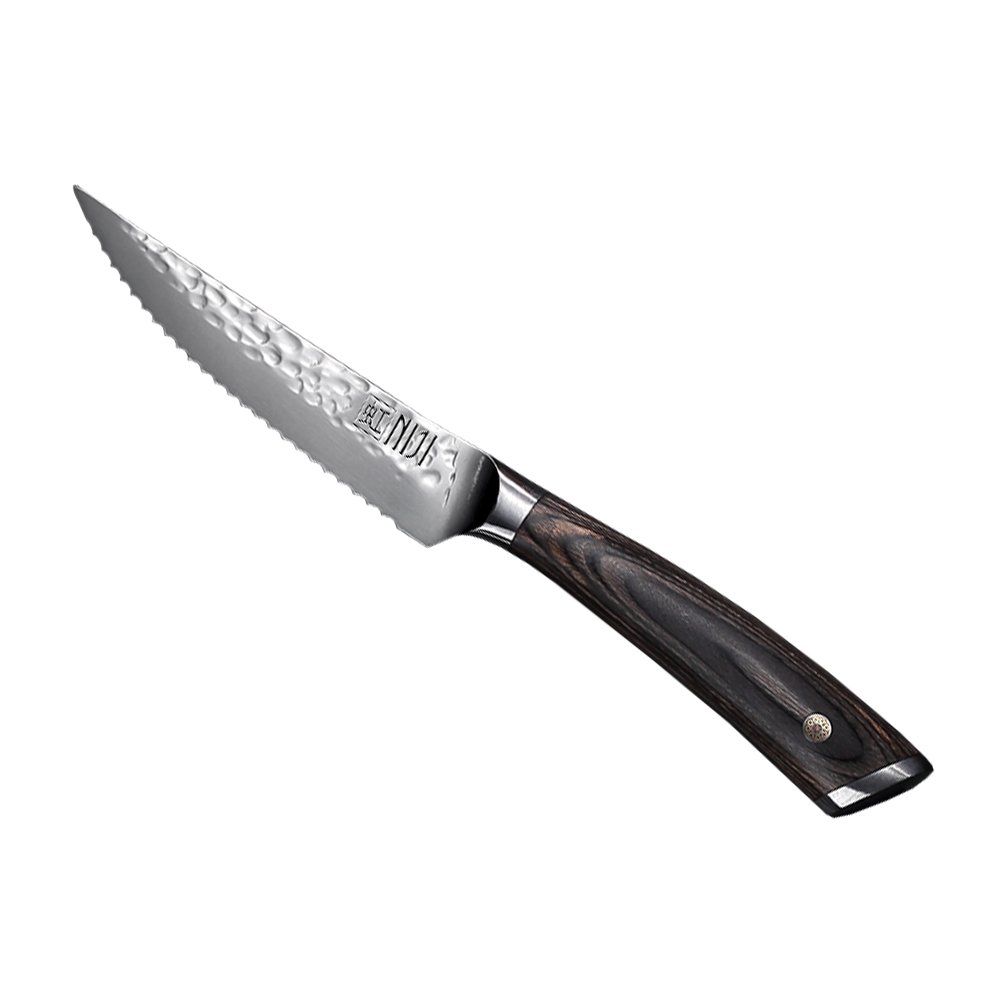 NIJI 4 Piece Hammered Collection Steak Knives